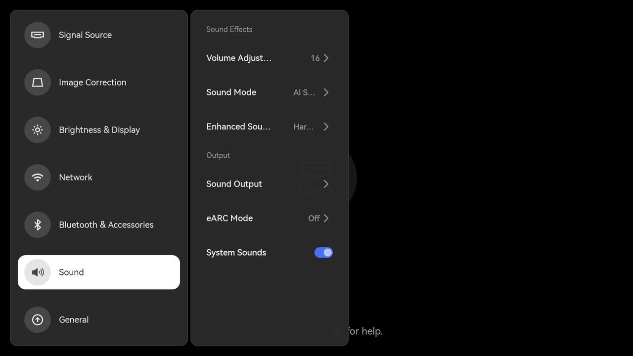 02Can I connect an AV receiver via HDMI eARC to the TITAN Noir Series projector.png