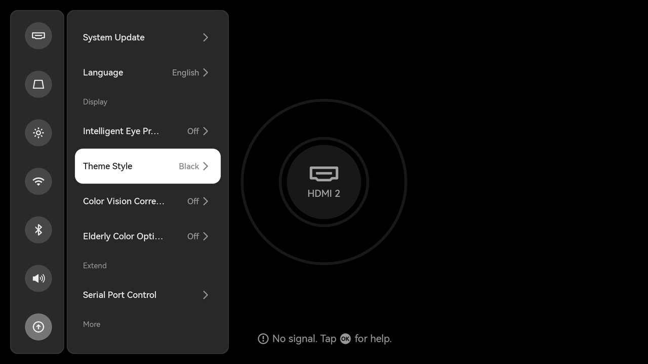 02How do I change the system theme on the TITAN Noir Series projector.png