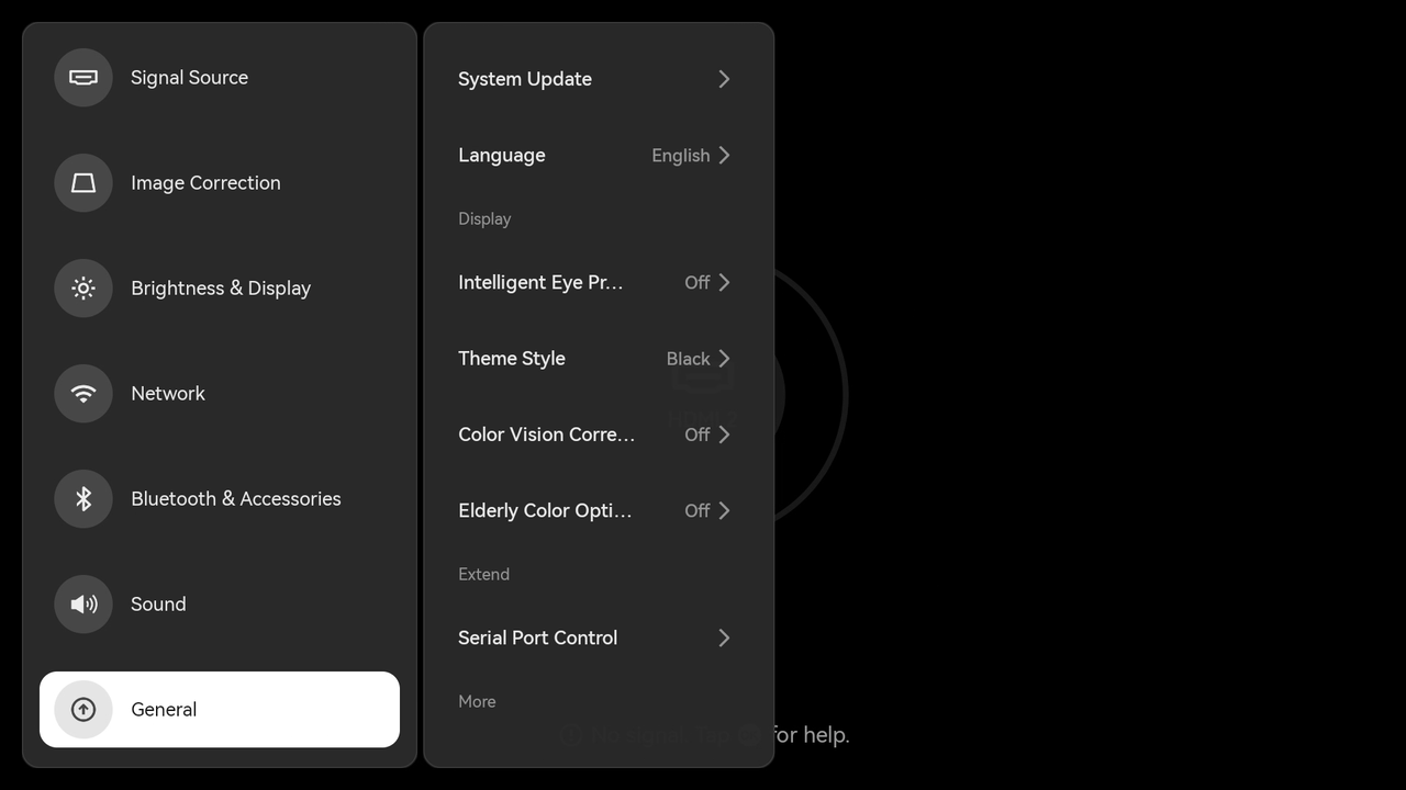 04How do I change the system theme on the TITAN Noir Series projector.png
