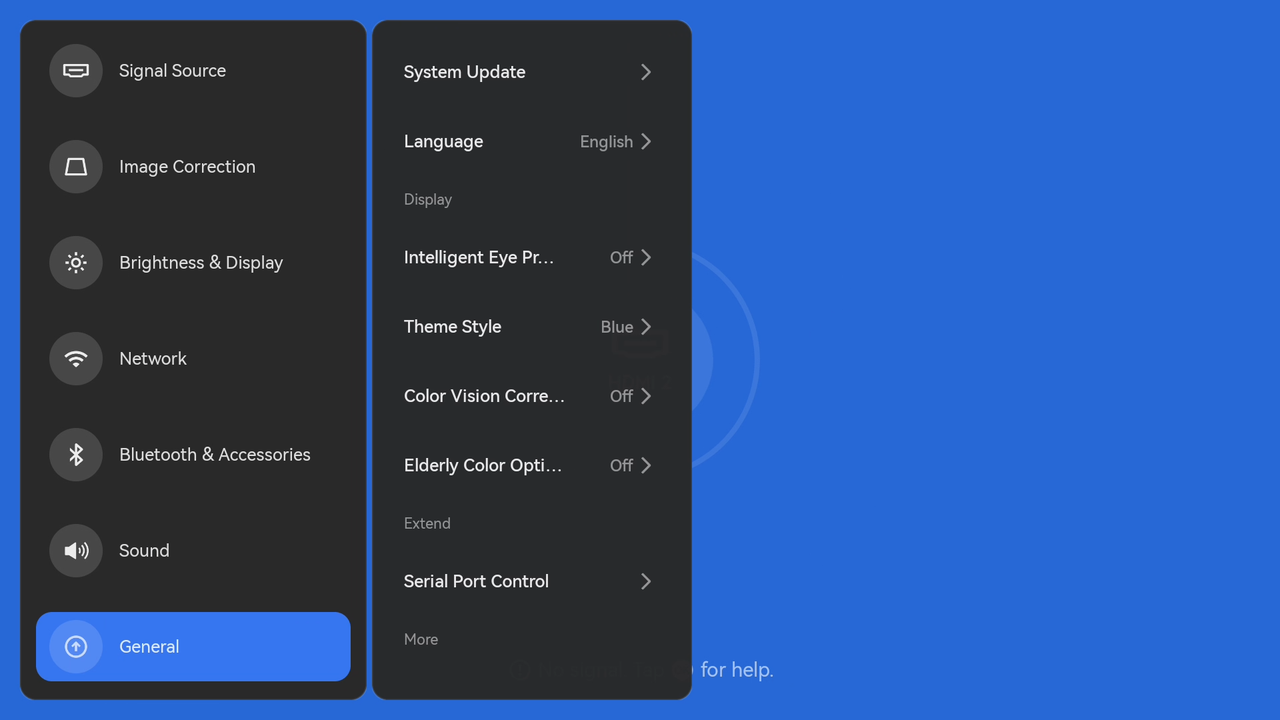 05How do I change the system theme on the TITAN Noir Series projector.png
