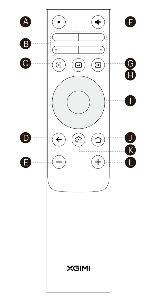01XGIMI TITAN Noir Series Remote Control Overview.png